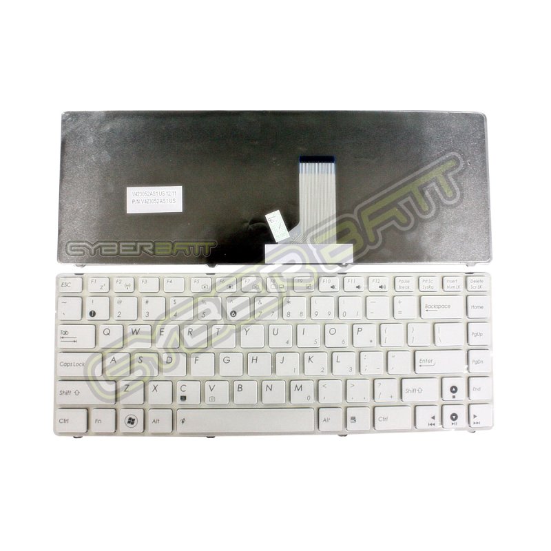 Keyboard Asus A42 Series White US 