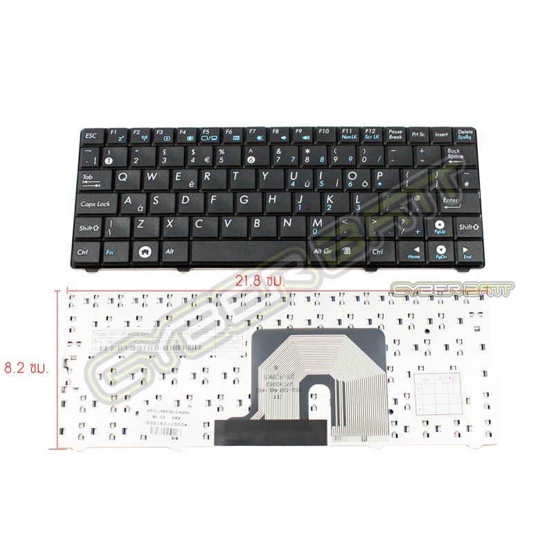 Keyboard Asus EEE PC T91 Black US