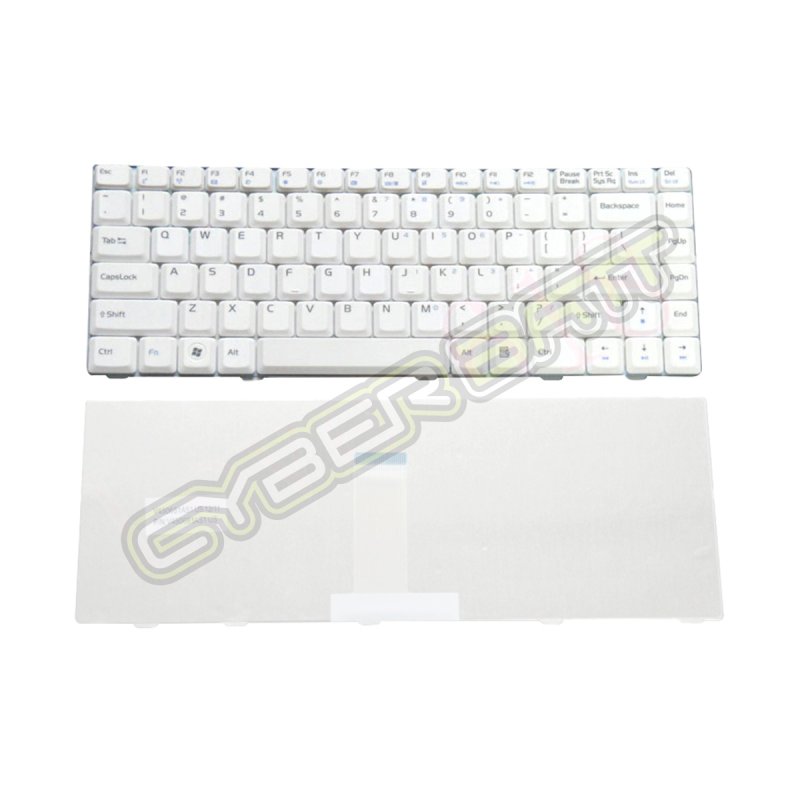 Keyboard Asus F80 Series White US 