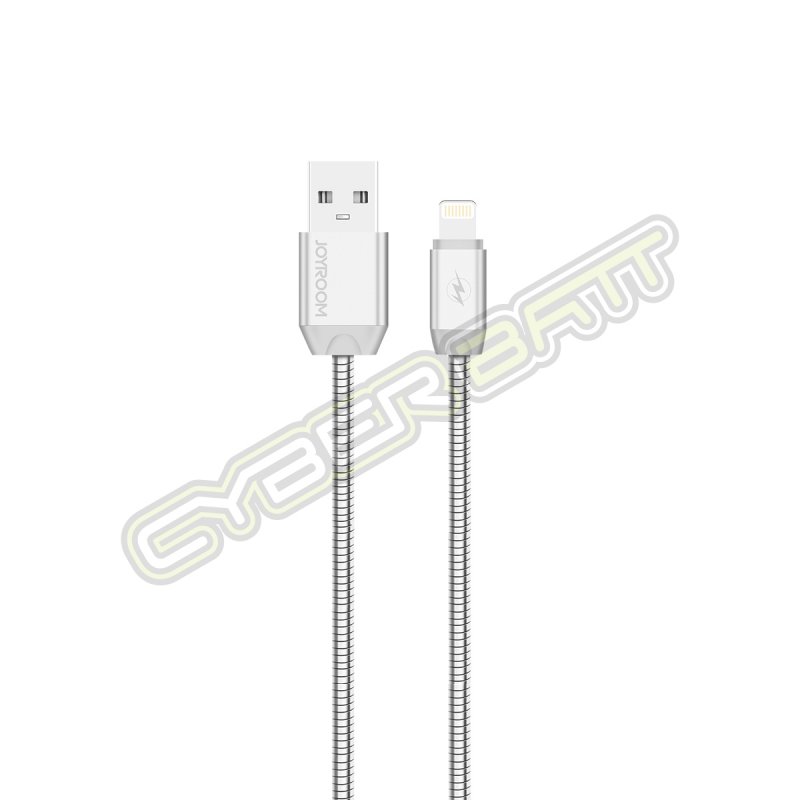CHARGING CABLE S-M322 iPhone lightning Metal Data Joyroom (Aurora Silver)