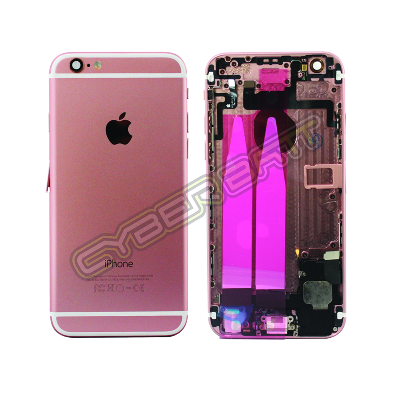  iPhone 6G Back cover with small parts Pink 