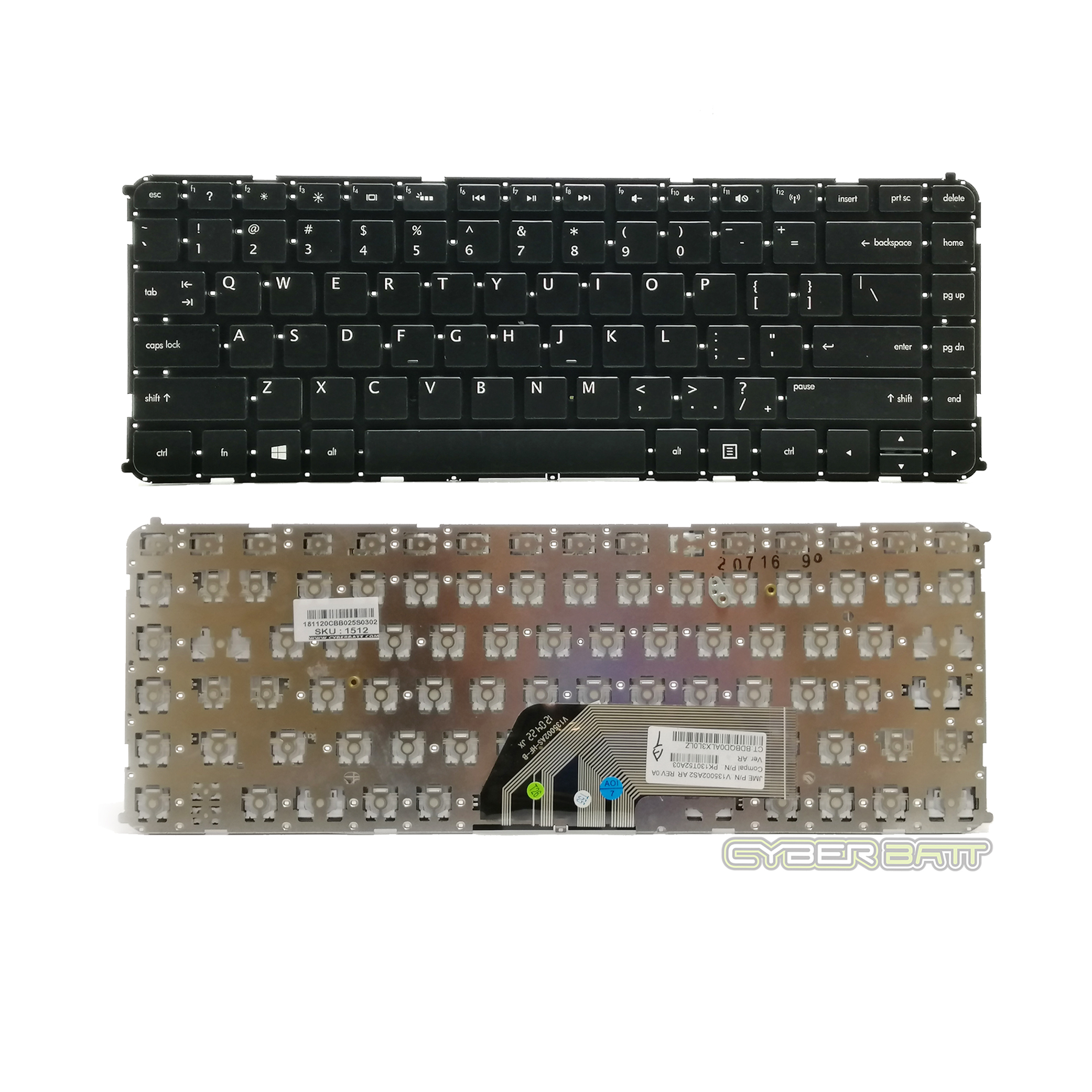 Keyboard HP Envy 4 Series EN Black