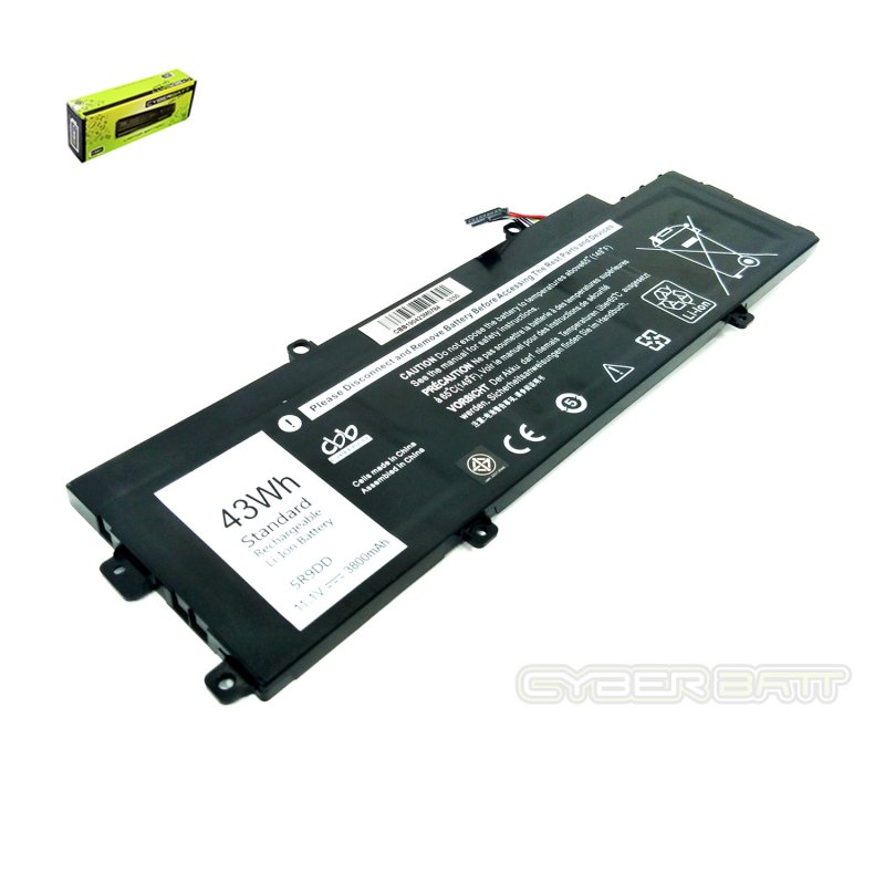 Battery Dell Chromebook 11 3120 5R9DD-3S1P: 11.1V- 43Wh Black (CBB)