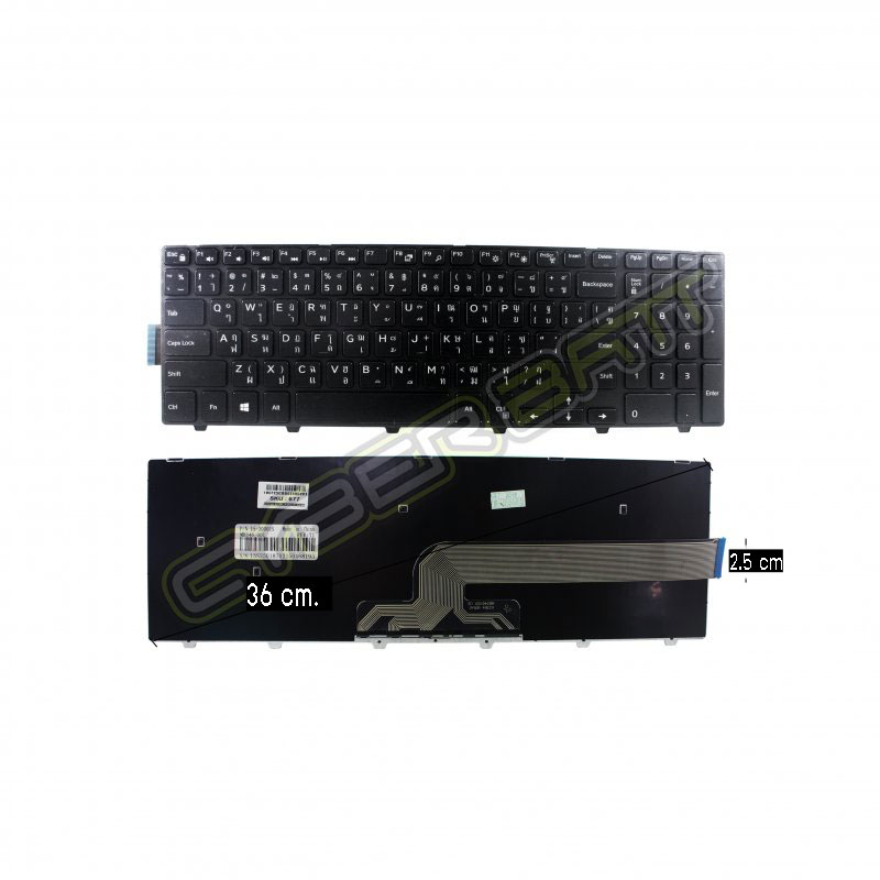 Keyboard Dell Inspiron 15 3000 Black TH