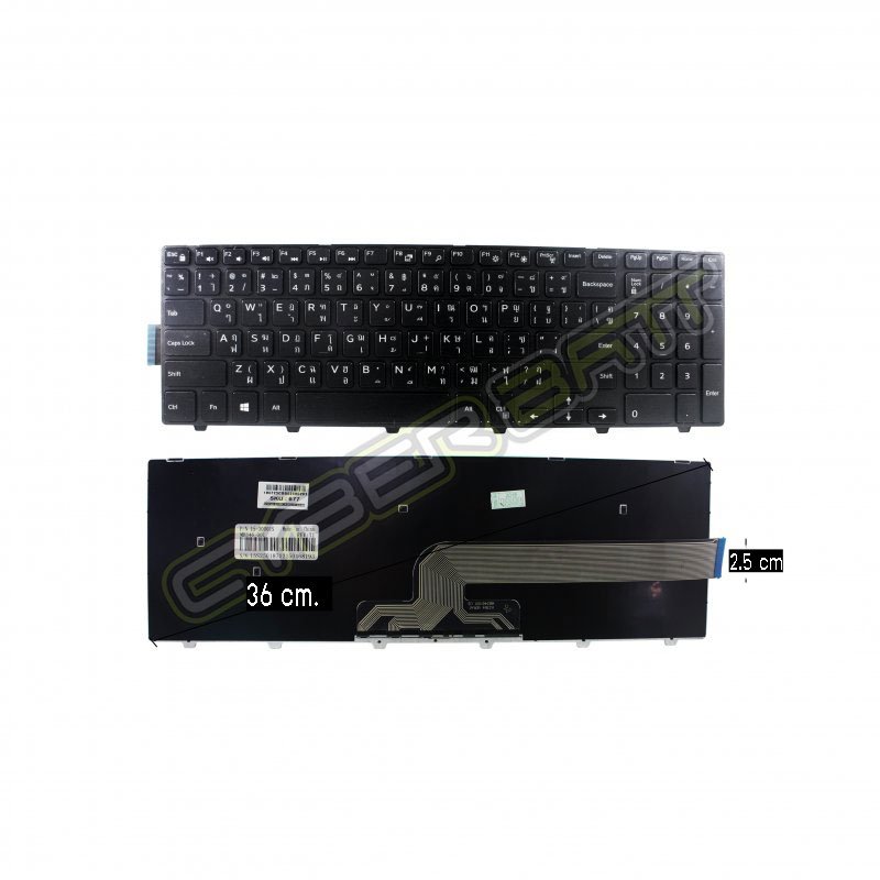 Keyboard Dell Inspiron 15 3000 Black TH