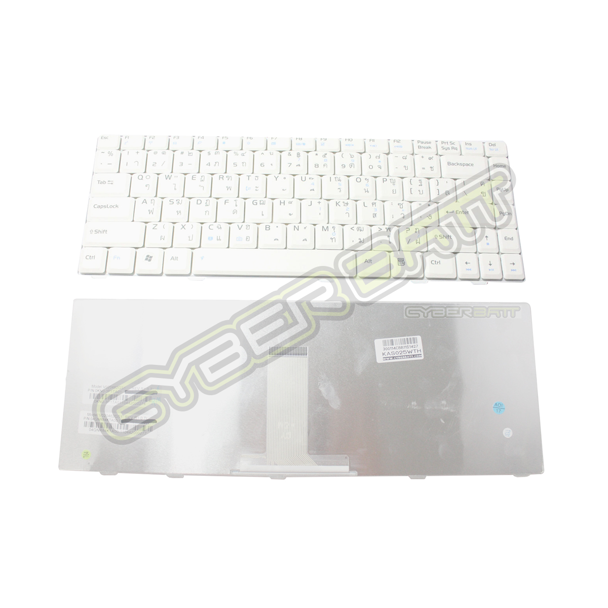 Keyboard Asus F80 Series White TH 