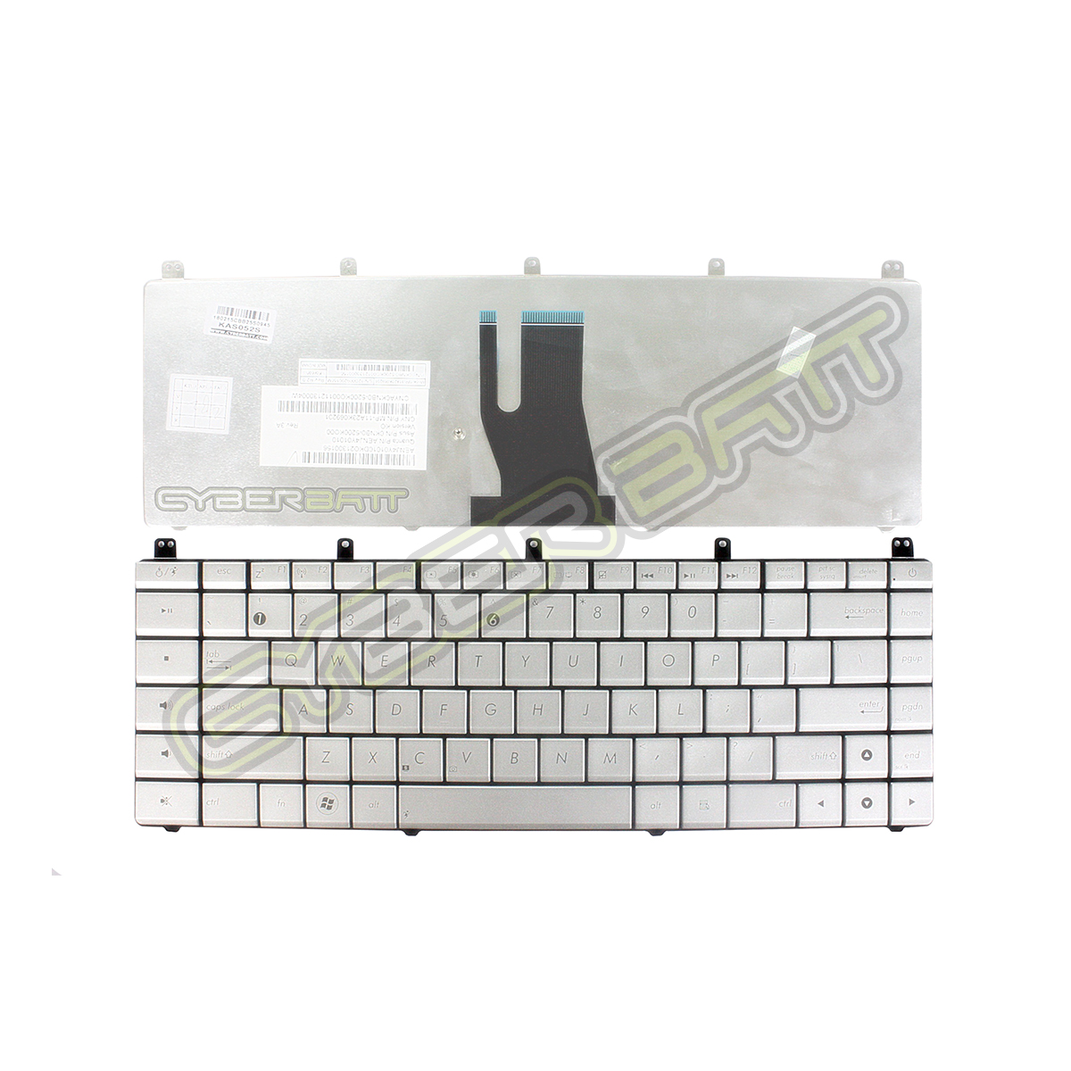 Keyboard Asus N45 Silver US 