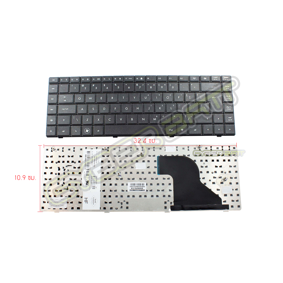 Keyboard HP/Compaq 620 Series Black UK (Big Enter)  
