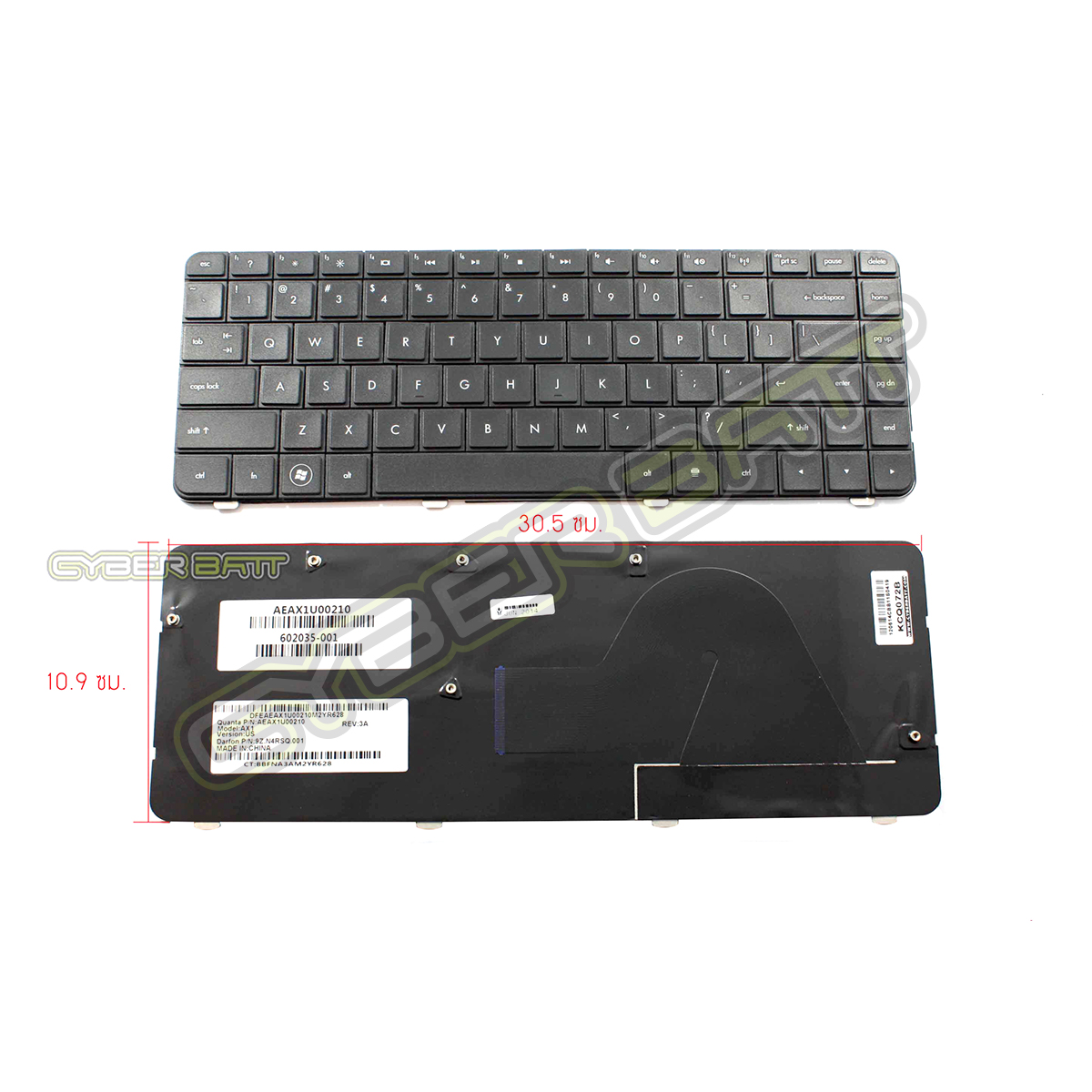 Keyboard HP/Compaq G42 Presario CQ42 Series Black US 