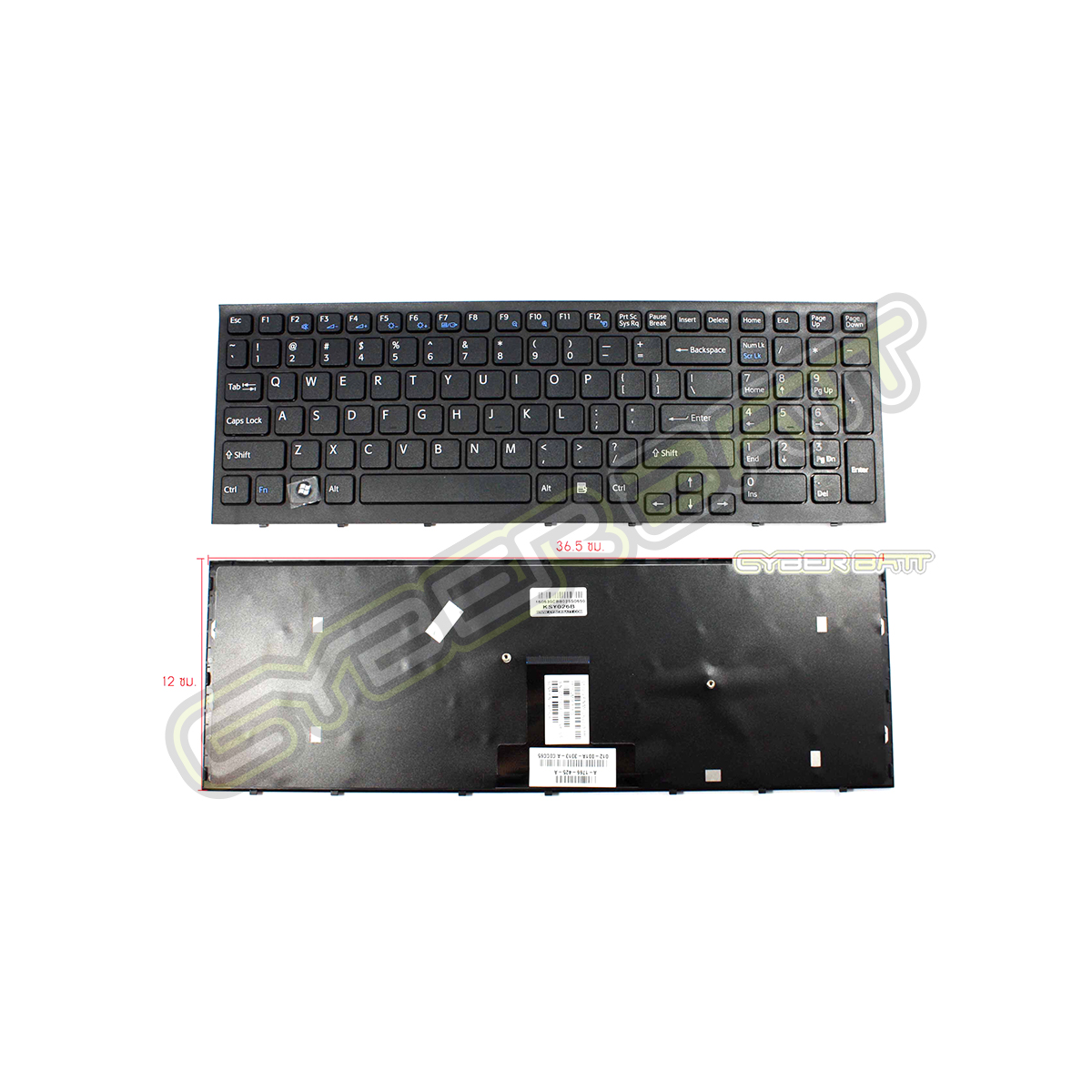 Keyboard Sony Vaio VPC-EB Series Black US (With Frame)