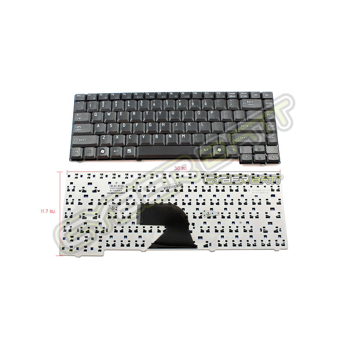 Keyboard Toshiba L40 Black US 