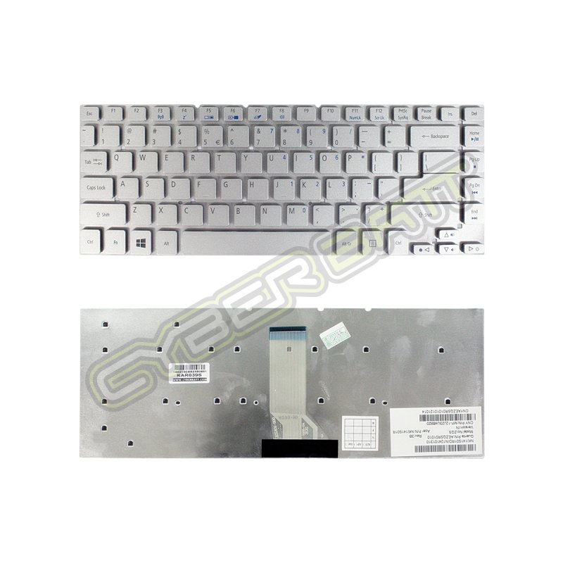 Keyboard Acer Aspire 4755 Silver US 