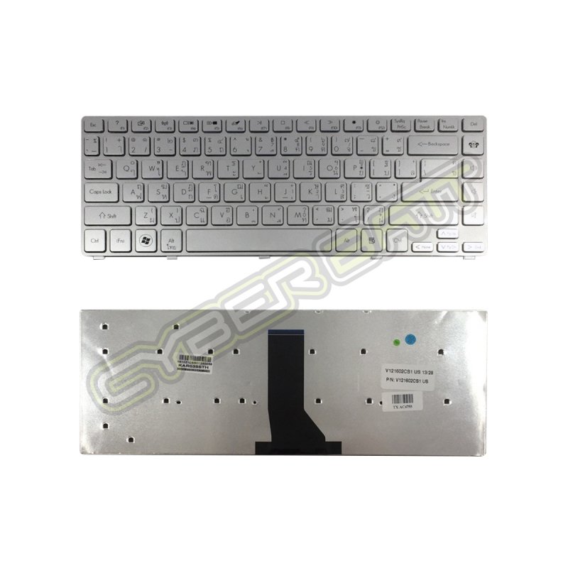 Keyboard Acer Aspire 4755 Silver TH คีบอร์ดโน๊ตบุ๊ค