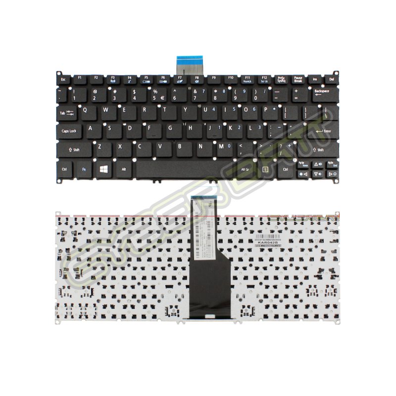 Keyboard Acer Aspire S-3 S3-951 Black US คีบอร์ดโน๊ตบุ๊ค