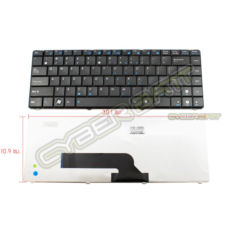 Keyboard Asus K40 Series Black US 