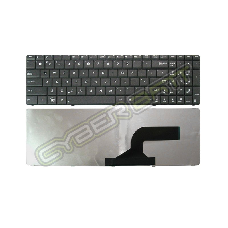 Keyboard Asus X54 Black US (สายแพรโค้ง) 
