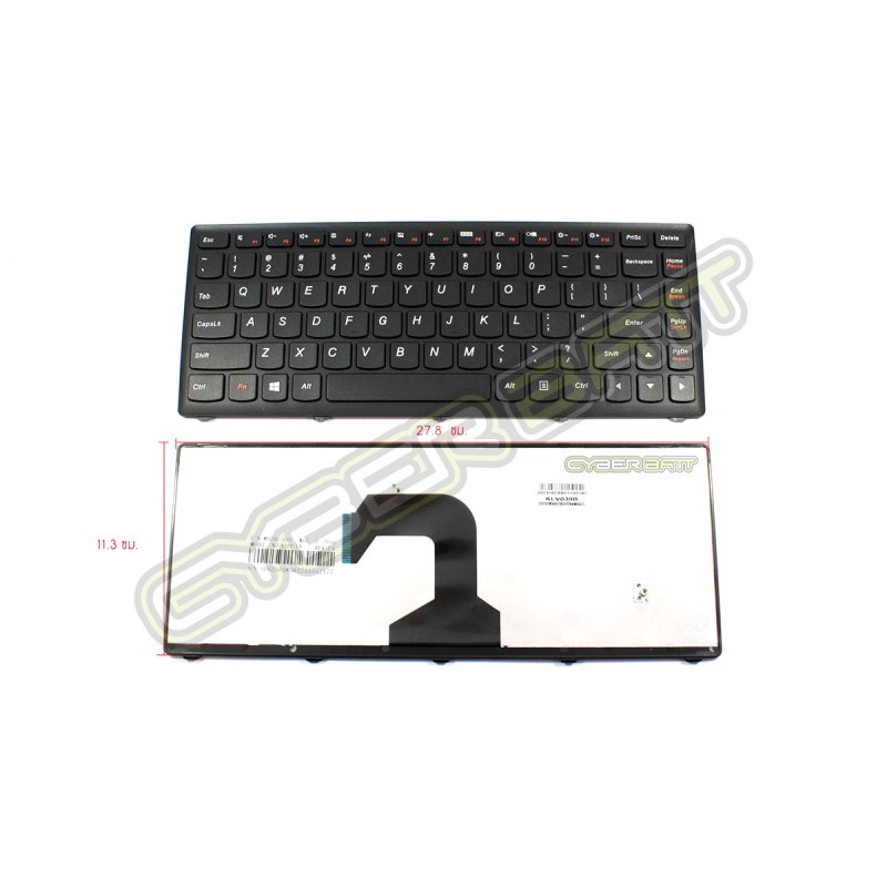 Keyboard Lenovo Ideapad S400 Black US 