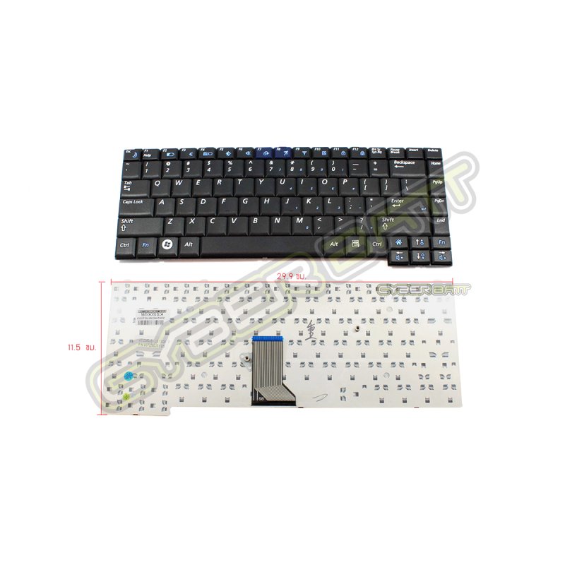 Keyboard Samsung R408 Black US 