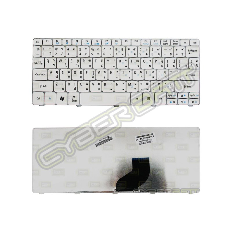 Keyboard Acer Aspire One D255 White  TH 