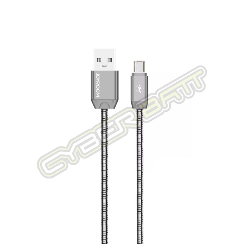 CHARGING CABLE S-M322 Micro USB Metal Data Joyroom (Tarnish)