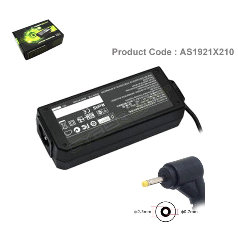 Adapter Asus 19.0V-2.10A : 40W (2.3*0.7*10 mm) Cyberbatt