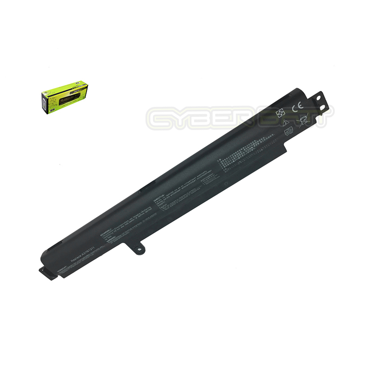Battery Asus VivoBook X102BA Series A31N1311 : 11.1V-2200mAh Black (CYBERBATT)