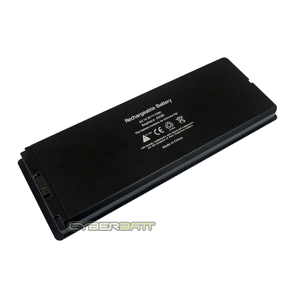 Battery MacBook A1185 For MacBook 13 inch A1181 (Late 2006-Mid 2009)Black 10.8V-55Wh (OEM) 