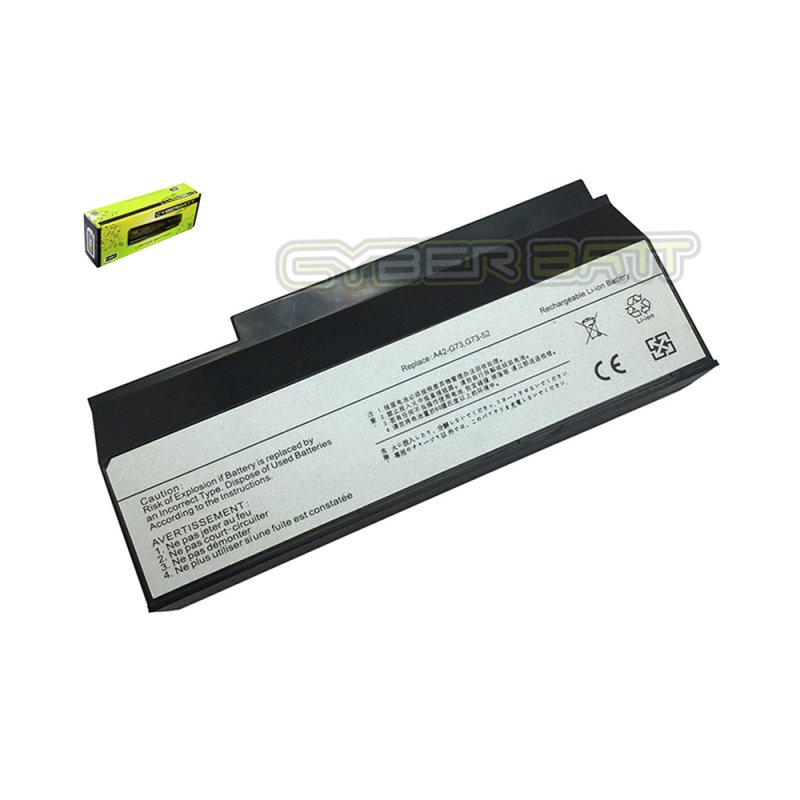 Battery Asus G73 Series : 14.8 V-4400mAh Black (CYBERBATT) 
