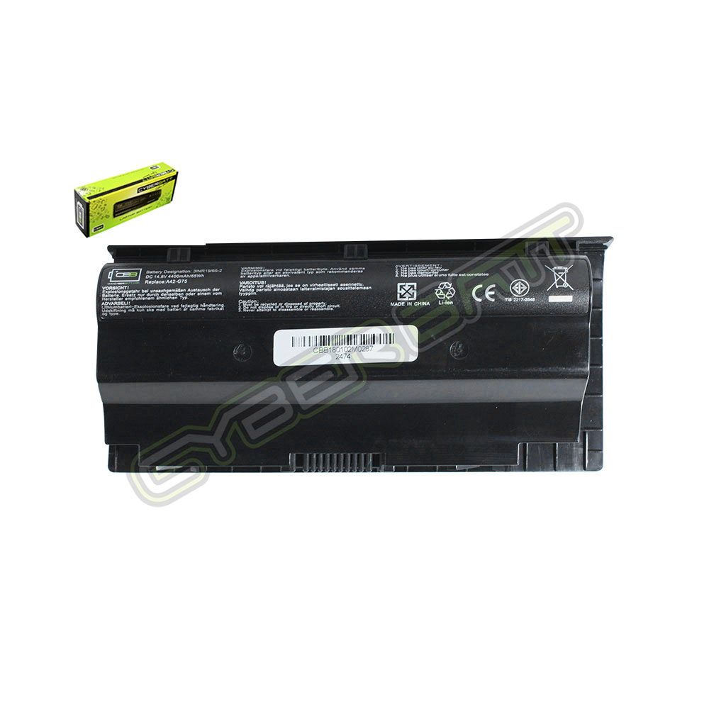 Battery Asus G75/A42-G75 : 14.8V-4400mAh (CYBERBATT) 