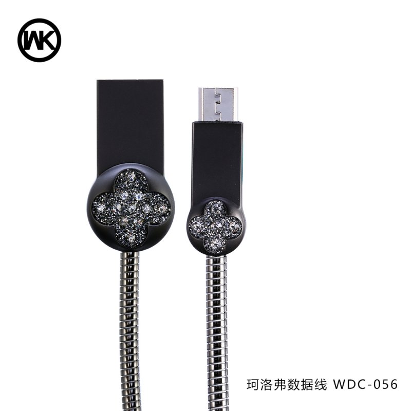 CHARGING CABLE WDC-056 Micro USB Clover (Tarnish) 