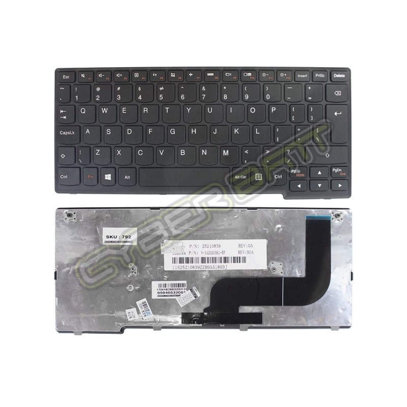 Keyboard Lenovo Ideapad S210 Black UK (Big Enter) 