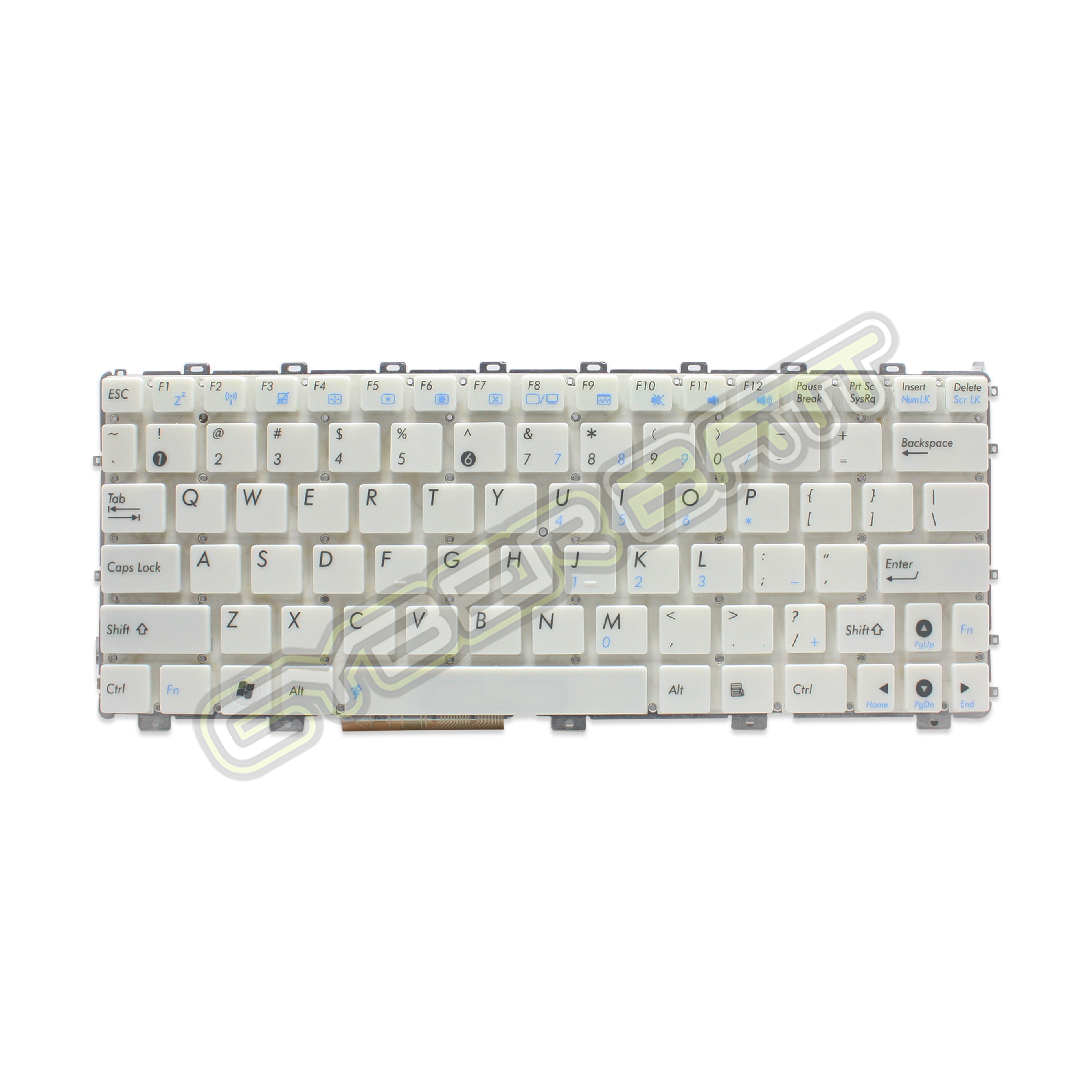 Keyboard Asus EEE PC1015 Series White US 