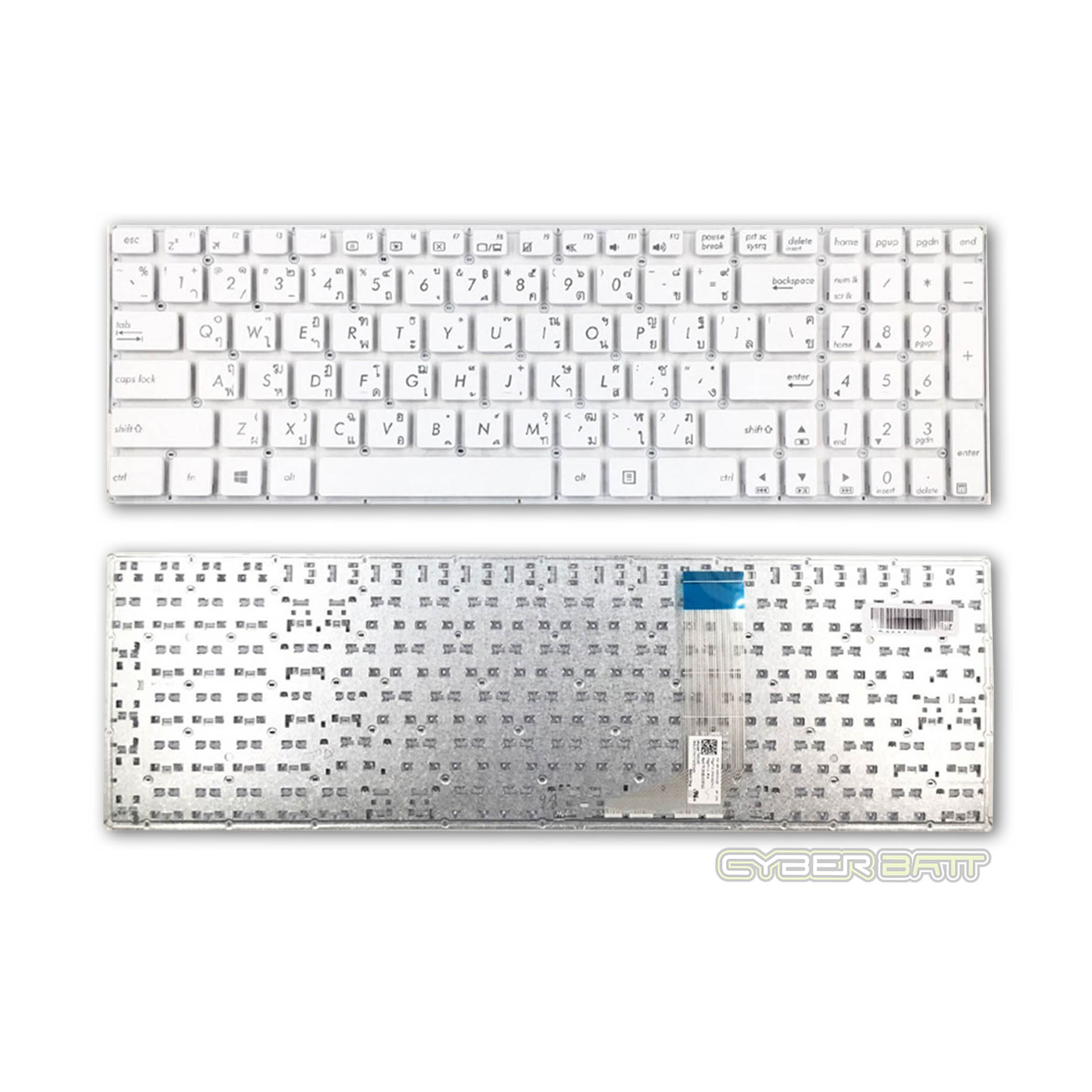 Keyboard Asus K556U WHITE US 