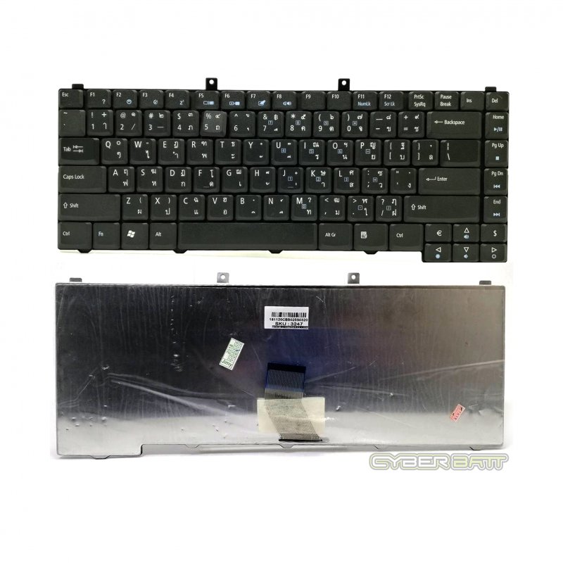 Keyboard Acer Aspire 1410 Black Thai  (Type 2)