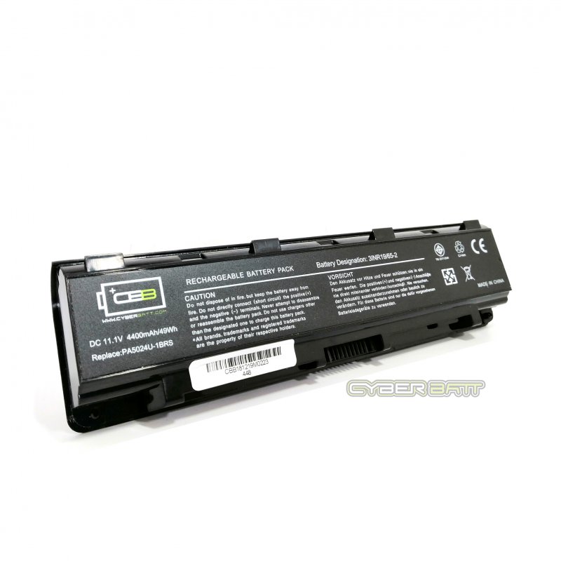 Battery Toshiba Satellite Pro L850 PA5024U-1BRS : 11.1V-4400mAh Black (CYBERBATT)