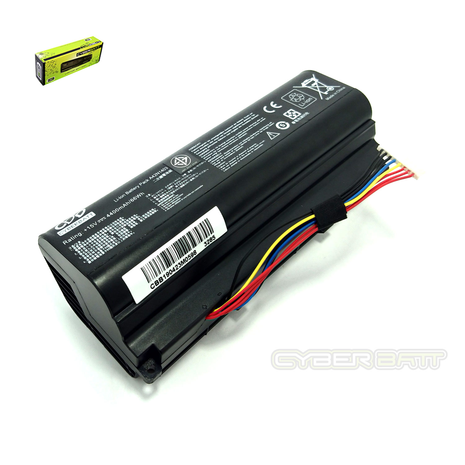 Battery Asus ROG G571JY A42N1403-4S2P : 15V-4400mAh  Black (CBB)