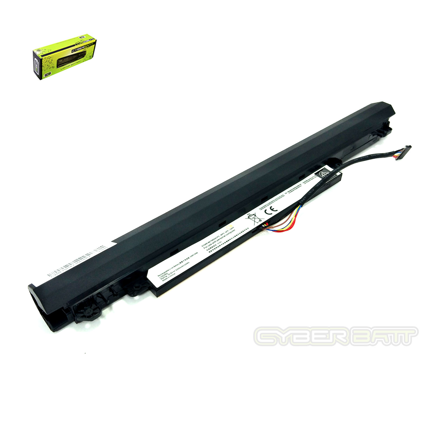 Battery Lenovo IdeaPad 110-14IBR L15S3A02 : 10.8 V-2200mAh Black (CBB)