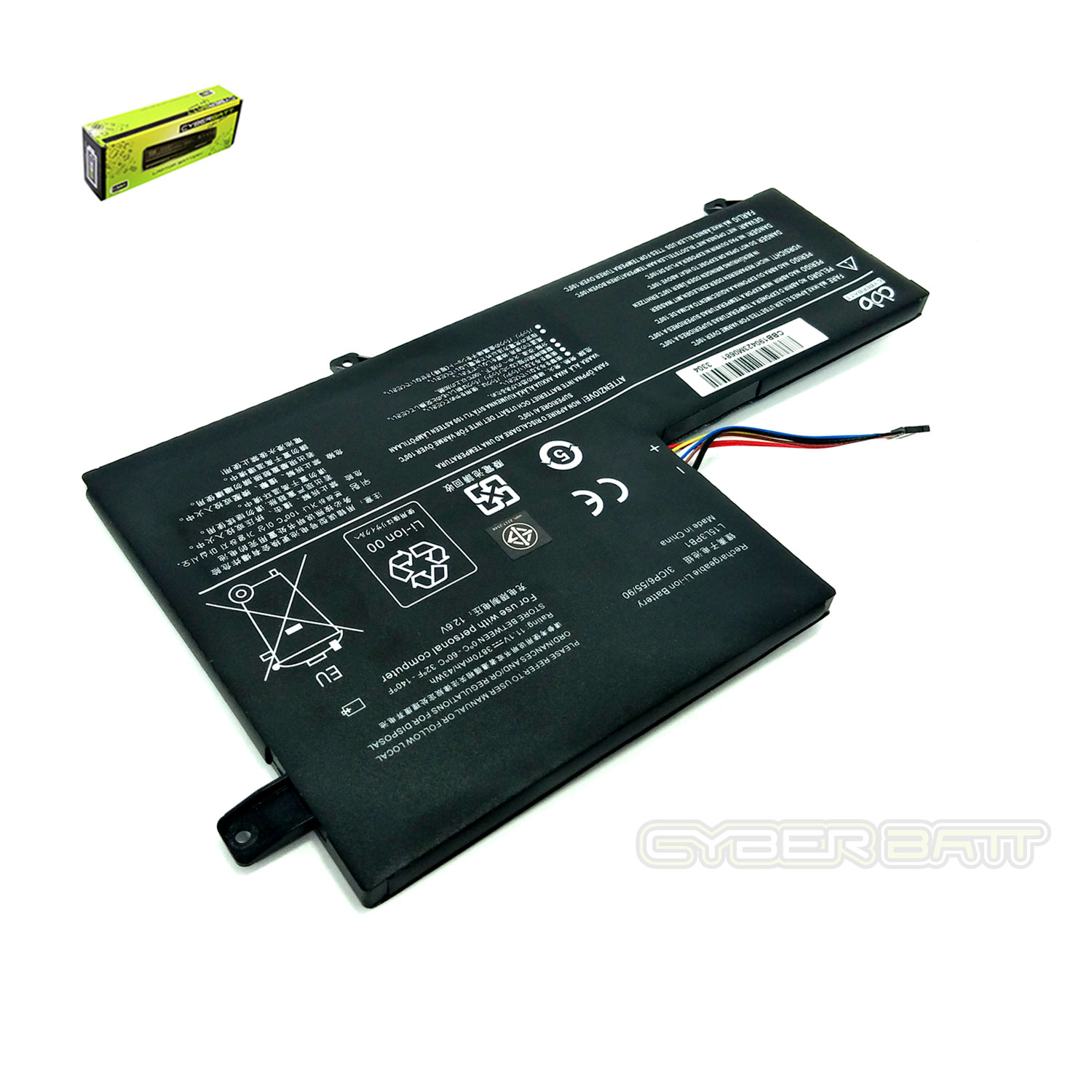 Battery Lenovo N22 L15L3PB1 : 11.1 V- 43Wh Black (CBB)