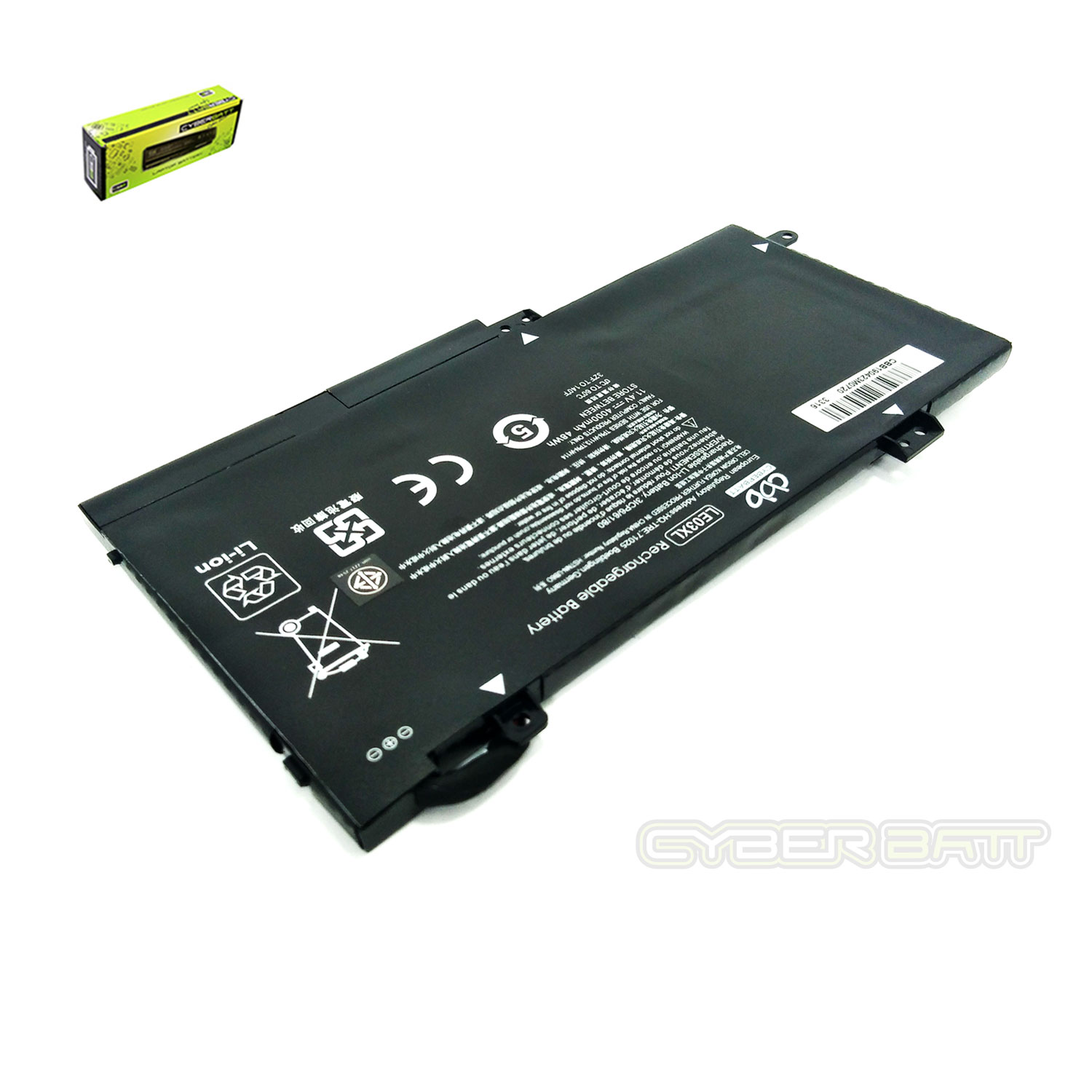 Battery HP Envy X360 LE03-3S1P : 11.4V- 48Wh Black (CBB)