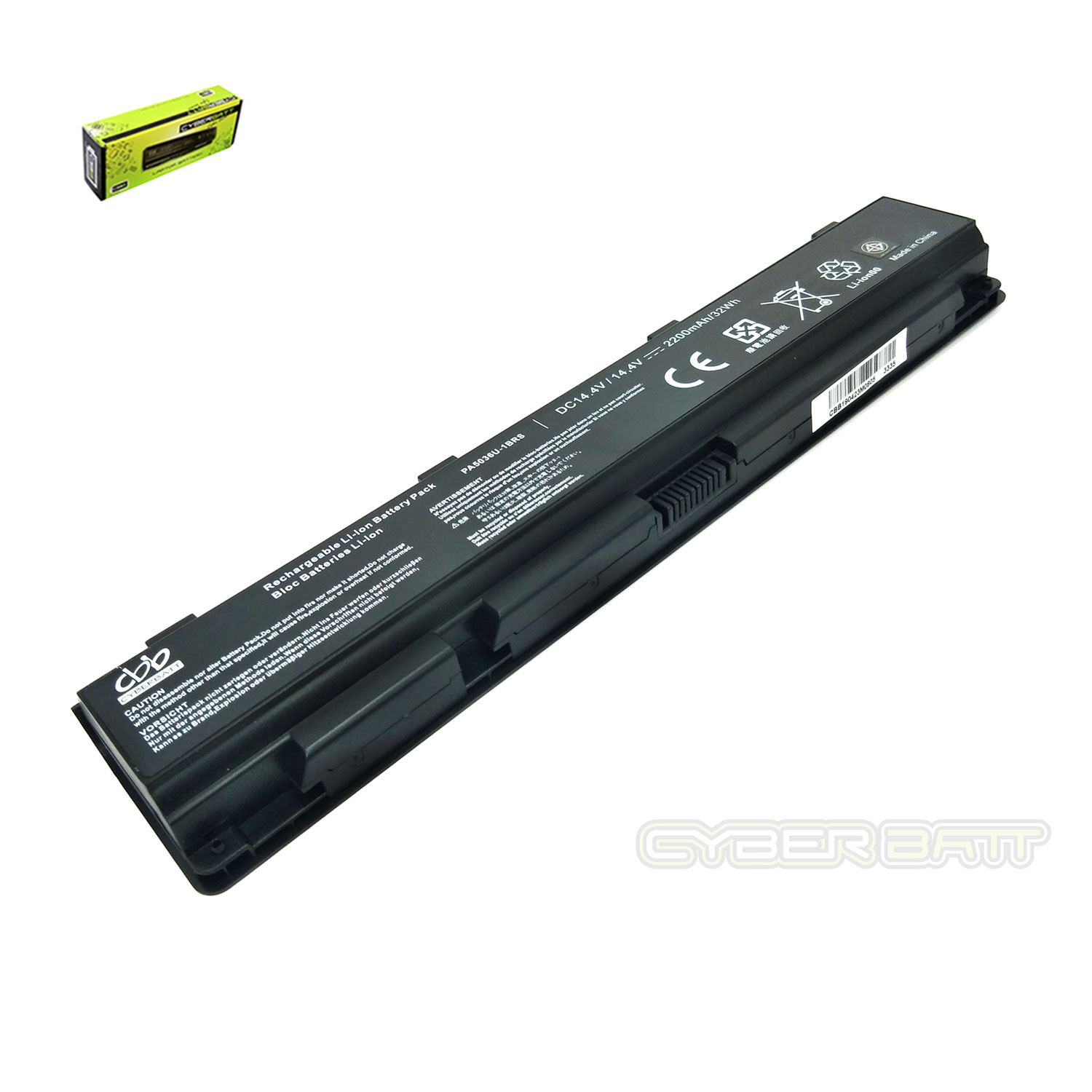 Battery Toshiba Qosmio X70 5036-4S1P : 14.4V-2200mAh Black  (CBB)
