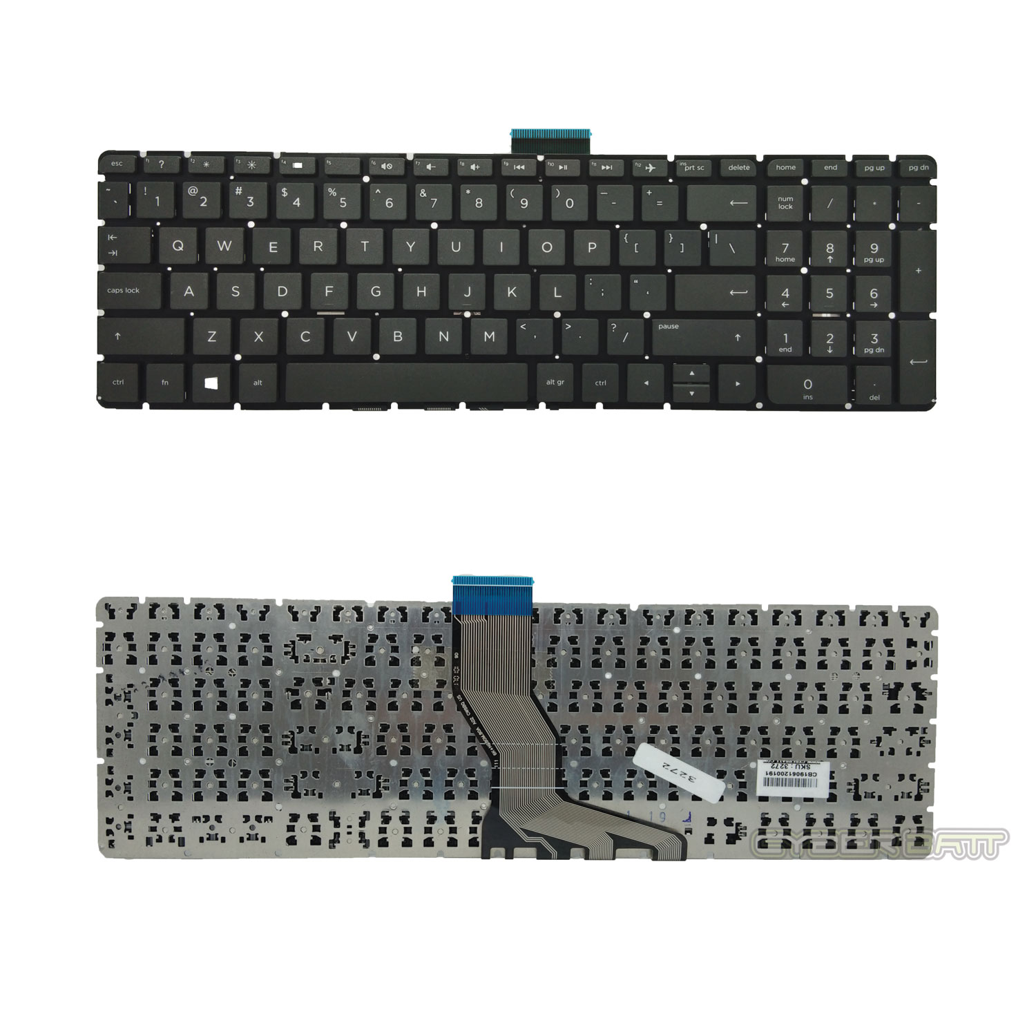 Keyboard HP 15-AB Series Black US 