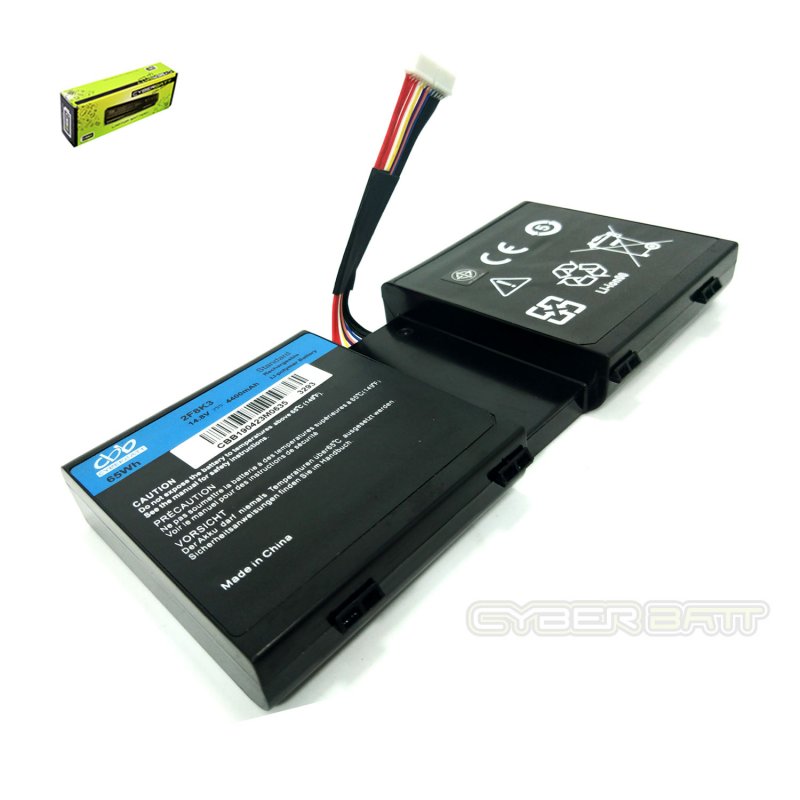 Battery Dell 2F8K3-4S2P : 14.8V-4400mAh Black (CBB)