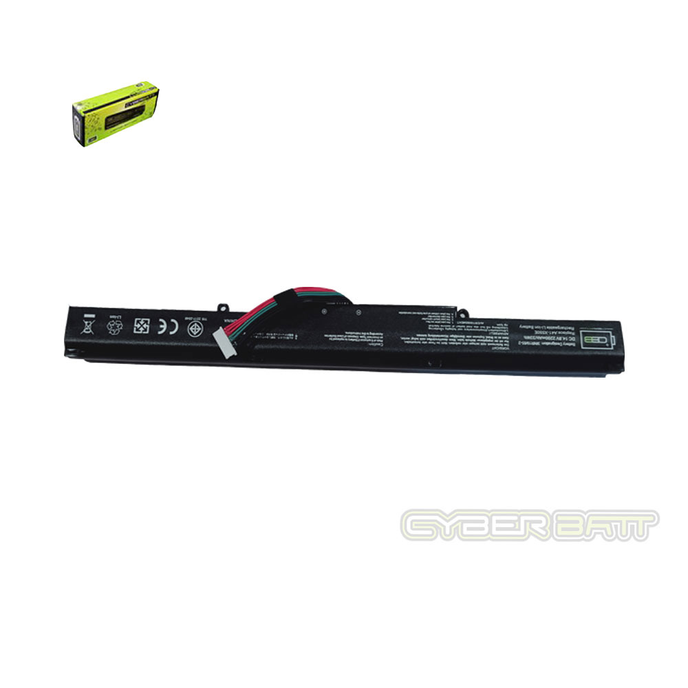 Battery Asus X450 X450E A41-X550E : 14.8V-2200mAh Black (CYBERBATT)