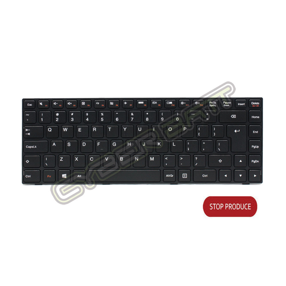Keyboard Lenovo Ideapad 100-14IBY 100-14 100-14IBD Black UK (Big Enter) 