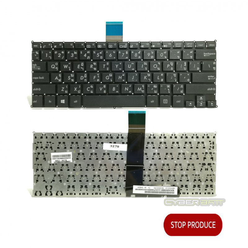 Keyboard ASUS X200M Black TH