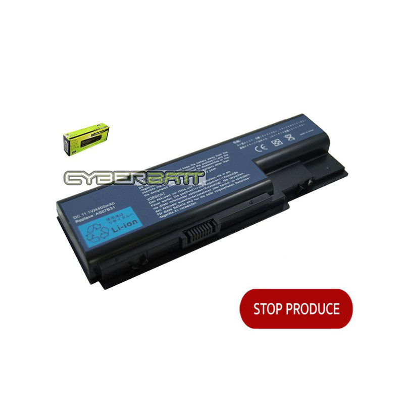 Battery Acer Aspire 5520 : 11.1V-4400mAh Black (CYBERBATT) 