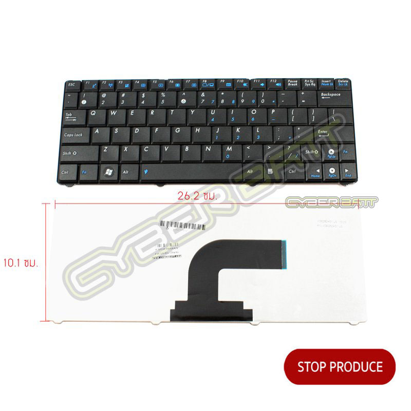 Keyboard Asus N10 Series Black US 