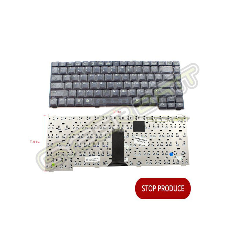 Keyboard Toshiba M19 Black US 