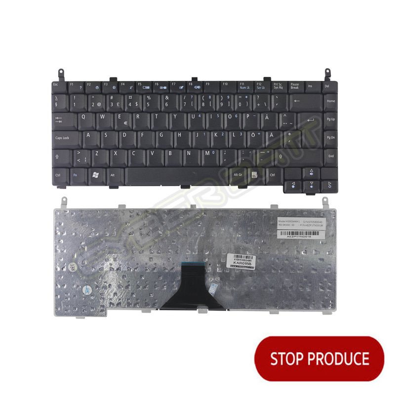 Keyboard Acer Aspire 1350 Black UK (Big Enter)  