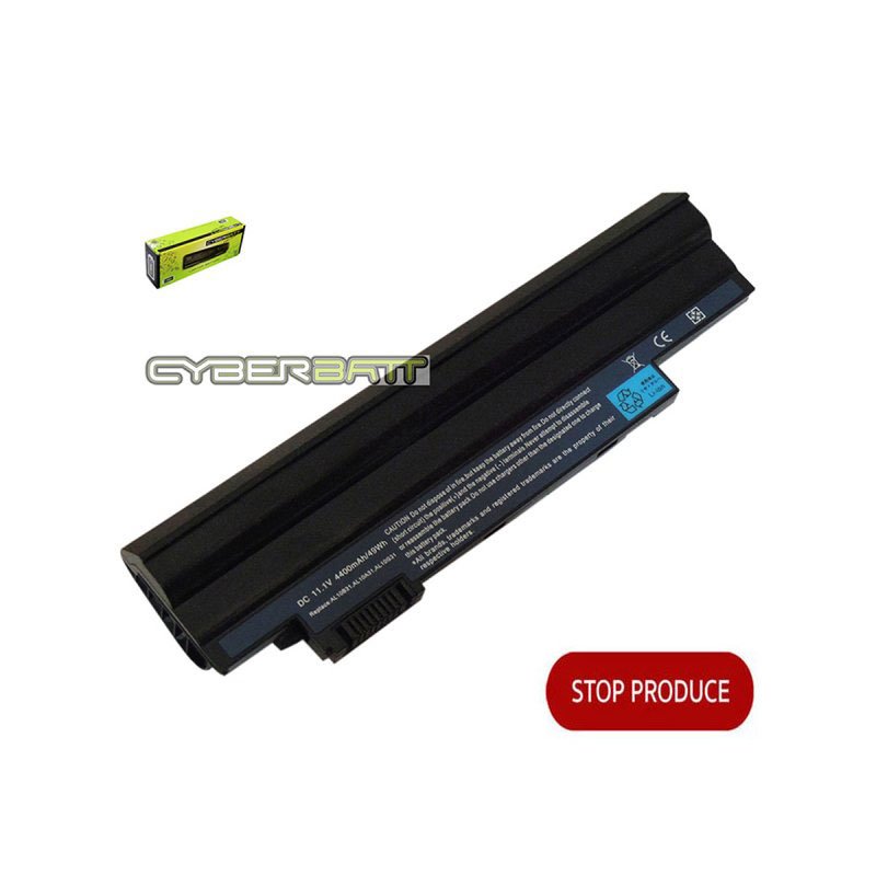 Battery Acer Aspire One D255 : 11.1V-4400mAh Black (CYBERBATT) 